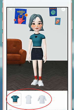 在ZEPETO里换衣服的操作流程