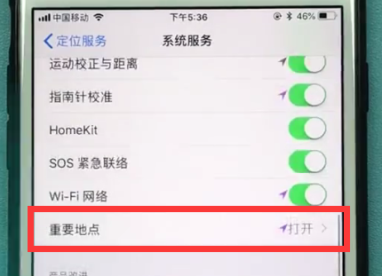苹果手机中查看去过的位置的具体方法