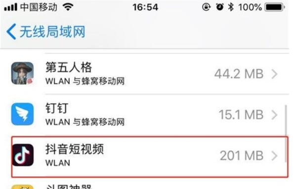iPhone11pro max设置应用禁止使用流量的方法步骤
