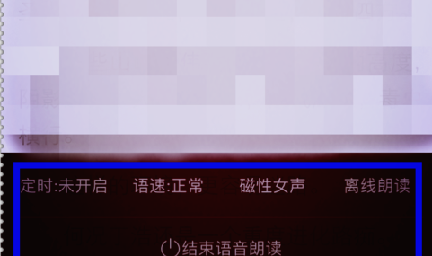 掌阅听书设置声音类型的操作过程