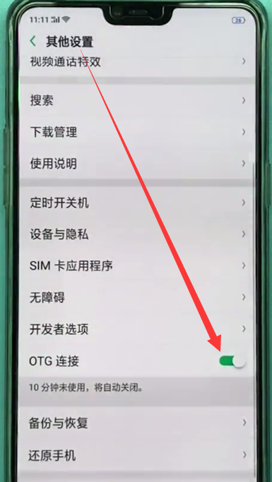 苹果手机打开otg功能的具体方法